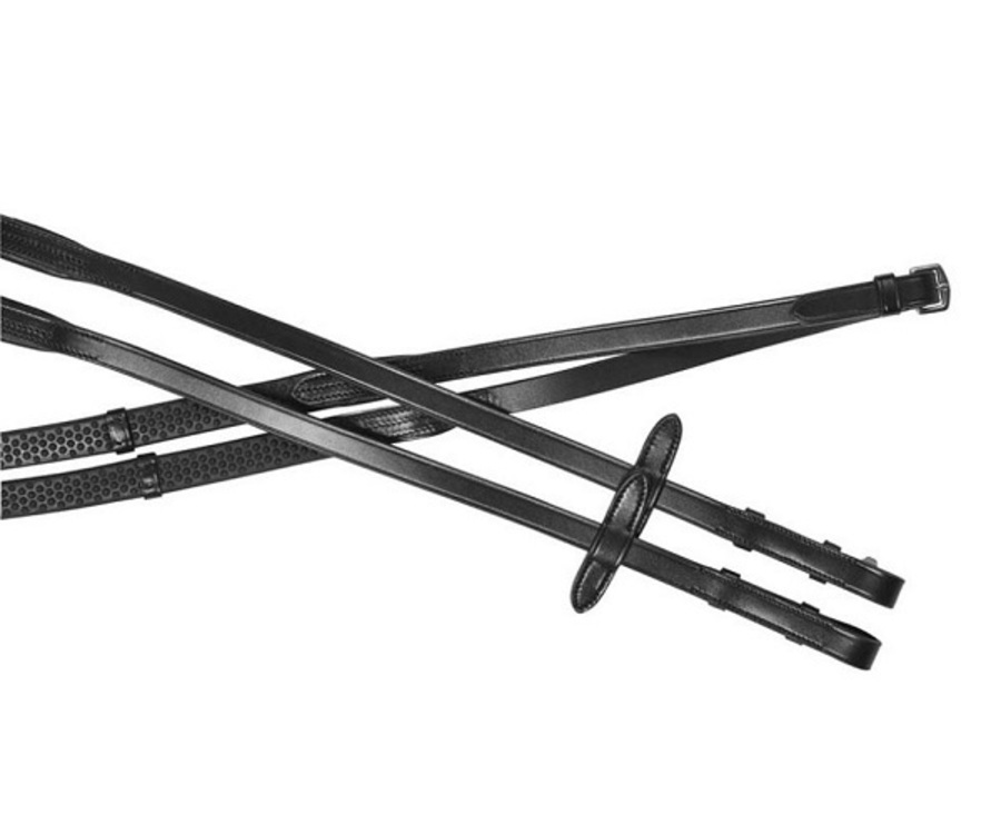 Collegiate Rubber Grip Reins with Stops image 0
